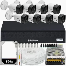 Kit 8 câmeras Intelbras